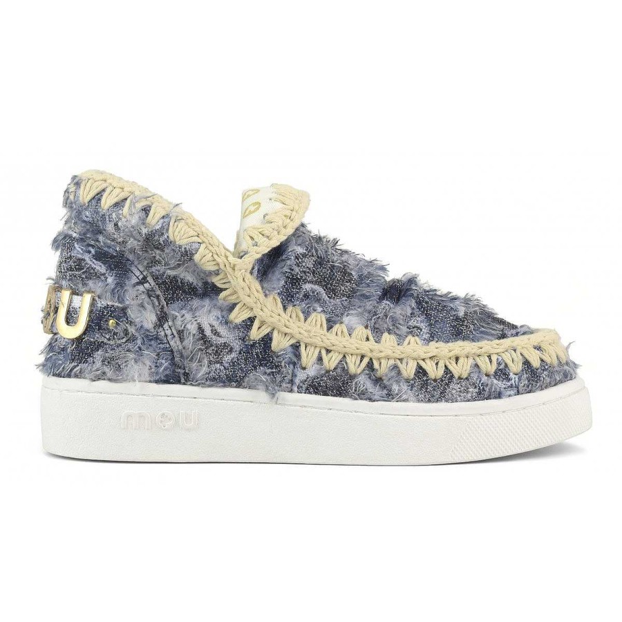 Vrouwen Mou boots Sneakers | Zomer Denim Sneaker Denim-Patchwork