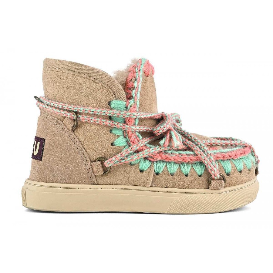 Kinderen Mou boots Sneakers | Eskimo Kid Sneaker Scoubidou Kant Kameel