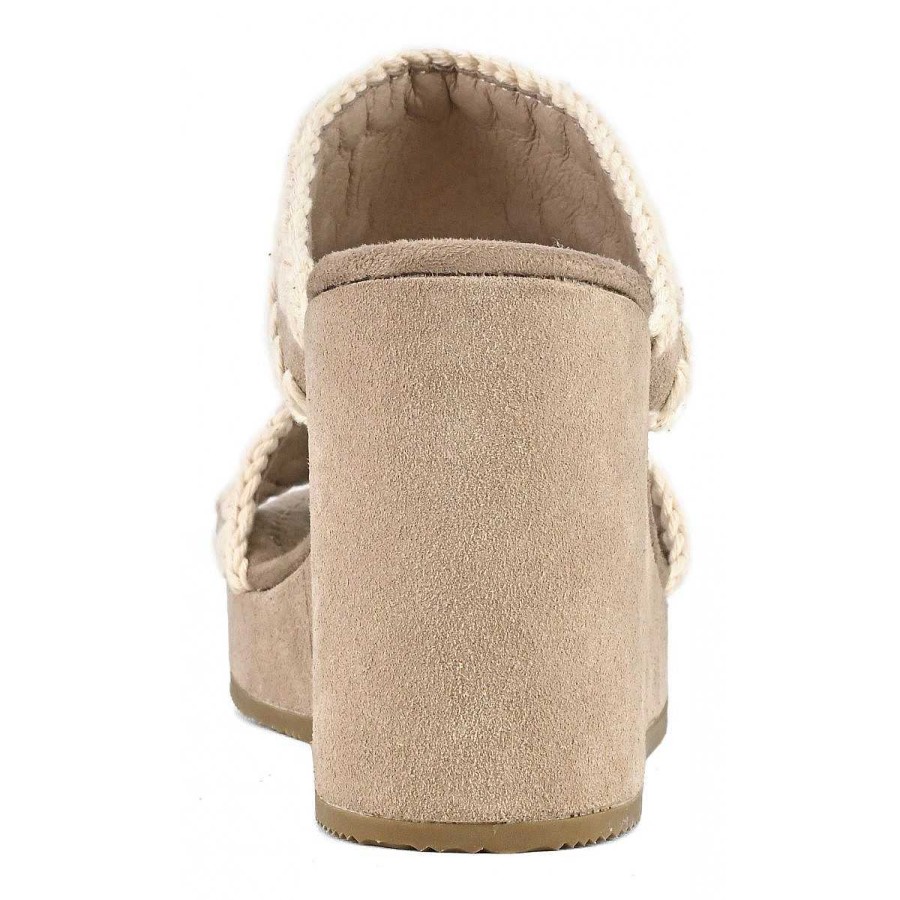 Vrouwen Mou boots Wiggen | Sleehak Effen Suede