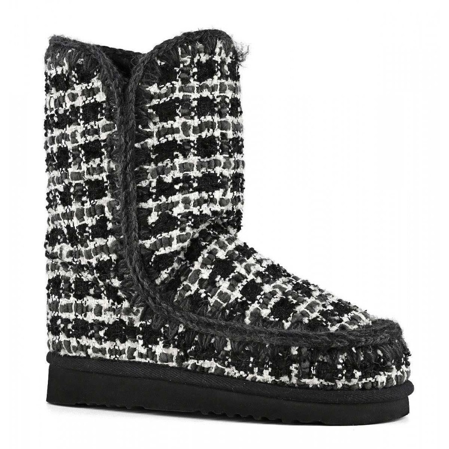 Vrouwen Mou boots Enkel Laarzen | Eskimo 24 Tweed Met Lurex