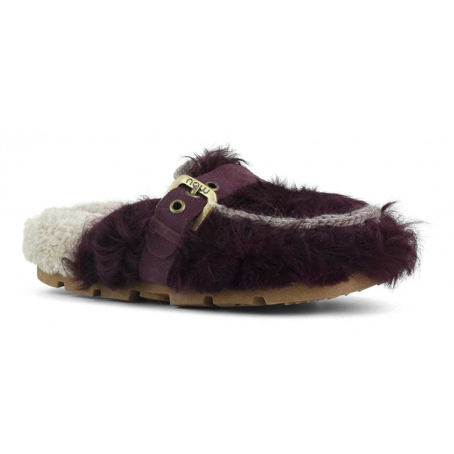 Vrouwen Mou boots Slippers | Winter Bio Checkiang-Gesp